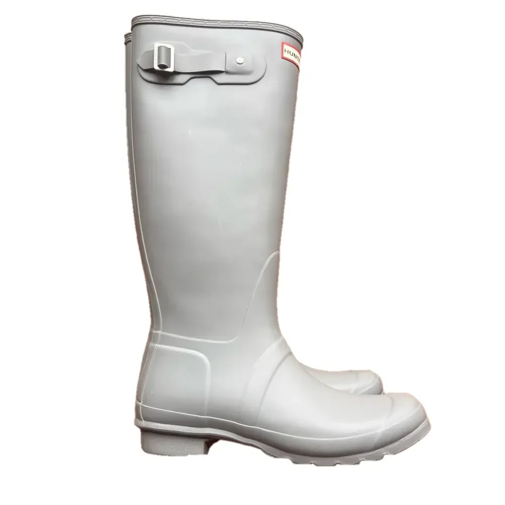 HUNTER NEW Women's Classic Tall Tundra Grey Rain Boot Size 9 #242601